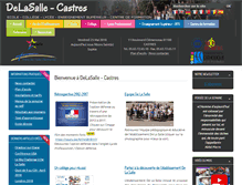 Tablet Screenshot of delasallecastres.fr